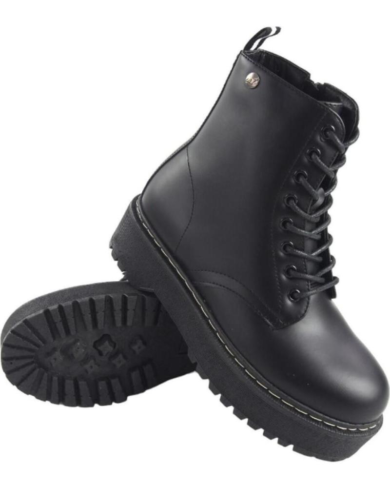 Boots De Mujer ISTERIA BOTIN MILITAR CON PLATAFORMA MUSA NEGRO