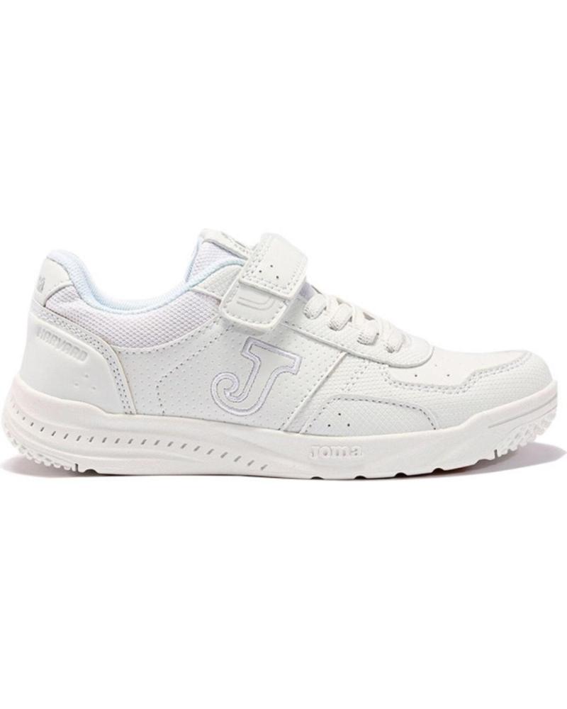 Deportivas JOMA  de Niña y Niño DEPORTIVA HARVARD JR 2202 CON VELCRO UNISEX  BLANCO