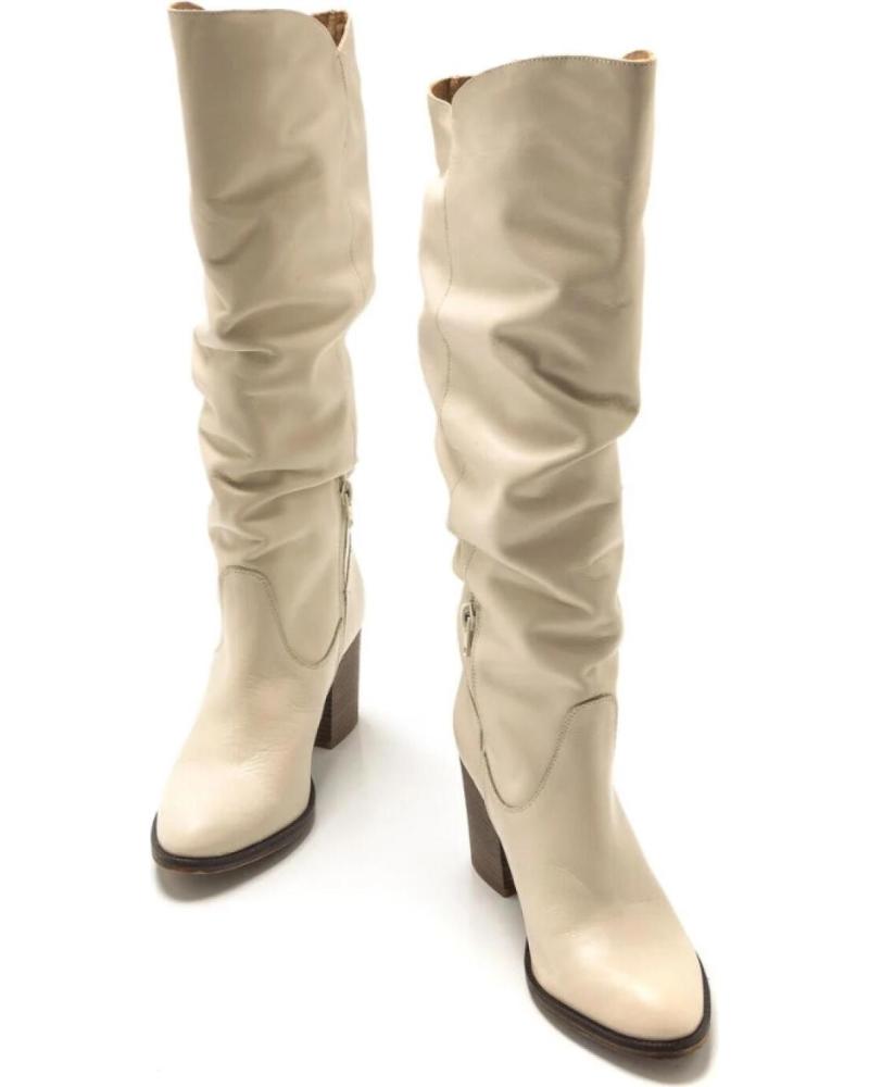 Mustang Botas Tacon Beige Mujer Botas De Mujer MTNG MUSTANG BOTA