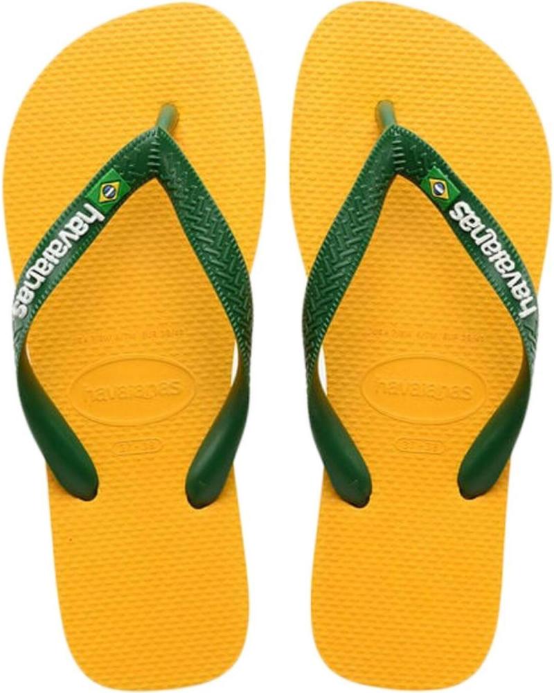 Man and boy Flip flops HAVAIANAS ESCLAVA  1740 POP YELLOW