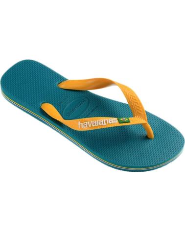 Man Flip flops HAVAIANAS CALZADO BRASOL LOGO FC AZUL VERDE