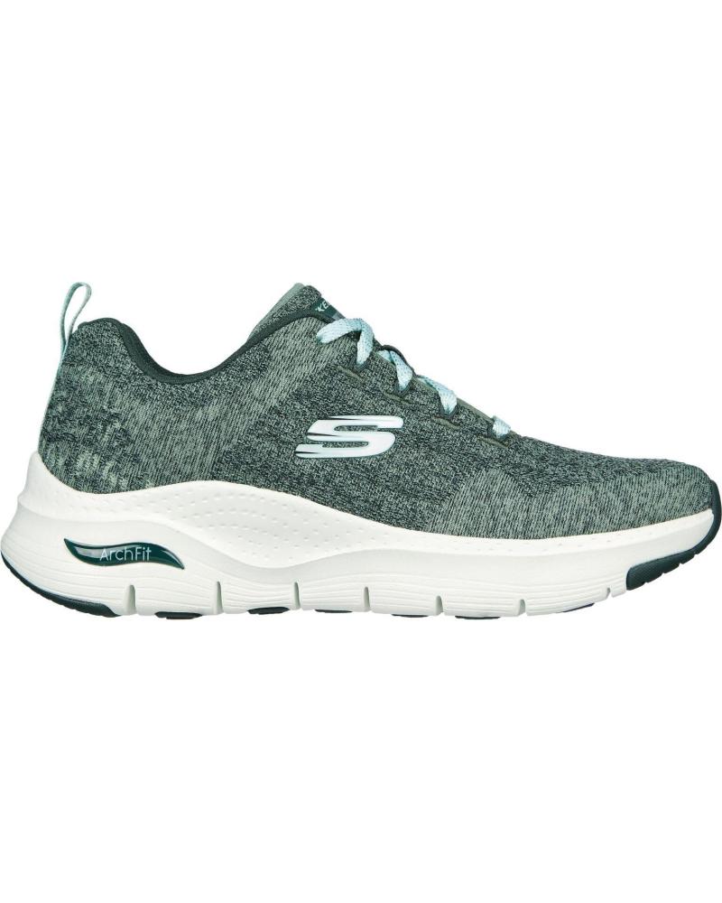 SKECHERS ARCH FIT COMFY WAVE 149414-BKLV SCHWARZ NEGRO
