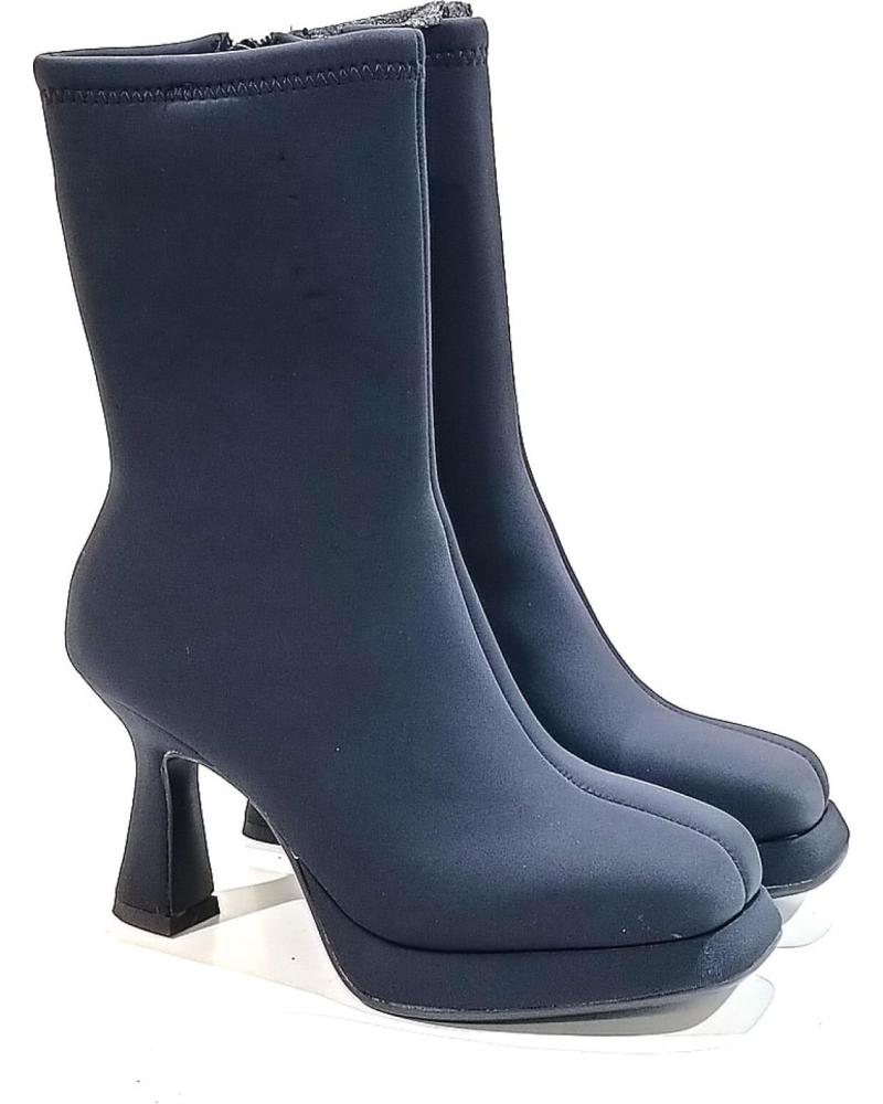 Botines de Mujer NOA HARMON BOTIN VESTIR DE LICRA CON TACON Y PLATAFORMA NEGRO