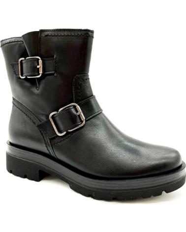 Botines de Mujer PITILLOS BOTA HEBILLAS NEGRO