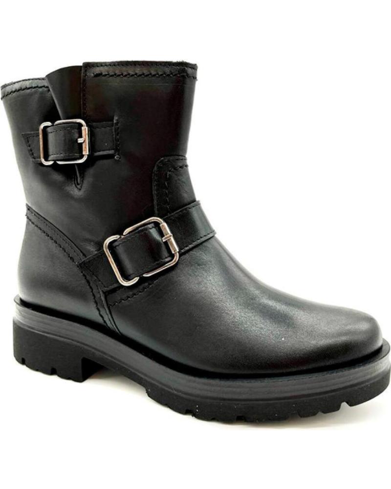 Botines de Mujer PITILLOS BOTA HEBILLAS NEGRO
