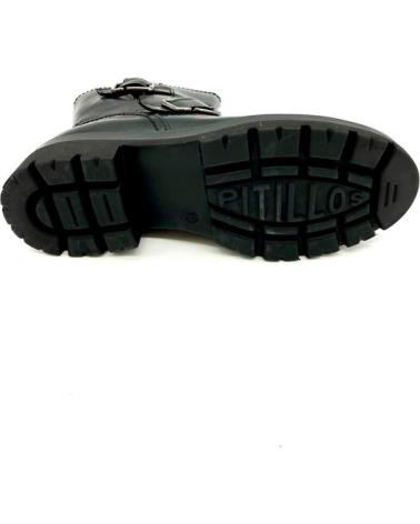 Botines de Mujer PITILLOS BOTA HEBILLAS NEGRO