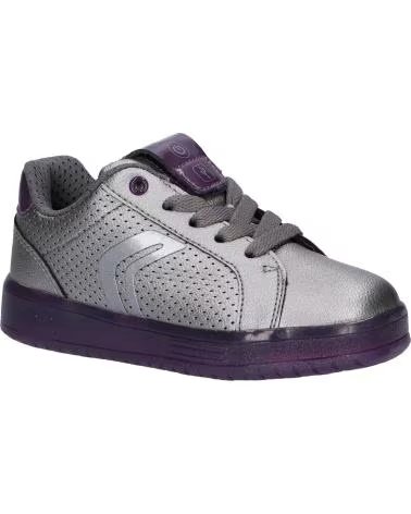 Zapatillas deporte de Mujer y Niña GEOX J744HA 000NF J KOMMODOR C1AF8 DK SILVER-PRUNE