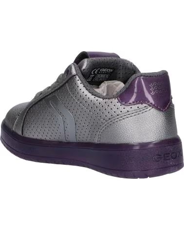 Zapatillas deporte de Mujer y Niña GEOX J744HA 000NF J KOMMODOR C1AF8 DK SILVER-PRUNE