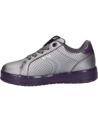 Zapatillas deporte de Mujer y Niña GEOX J744HA 000NF J KOMMODOR C1AF8 DK SILVER-PRUNE