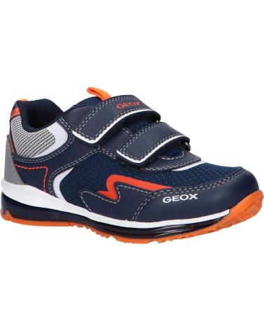 girl and boy Zapatillas deporte GEOX B1584A 0FE14 B TODO C4324 NAVY-FLUO ORANGE