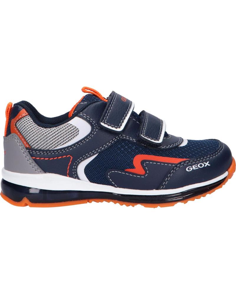 girl and boy Zapatillas deporte GEOX B1584A 0FE14 B TODO C4324 NAVY-FLUO ORANGE