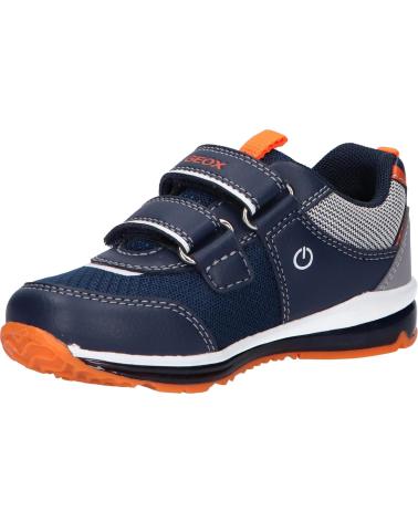 girl and boy Zapatillas deporte GEOX B1584A 0FE14 B TODO C4324 NAVY-FLUO ORANGE