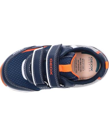 girl and boy Zapatillas deporte GEOX B1584A 0FE14 B TODO C4324 NAVY-FLUO ORANGE