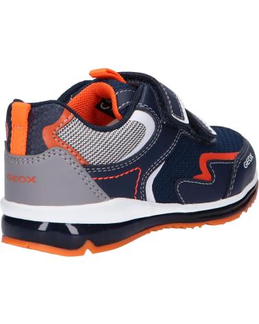 girl and boy Zapatillas deporte GEOX B1584A 0FE14 B TODO C4324 NAVY-FLUO ORANGE