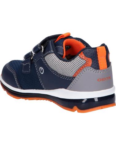 girl and boy Zapatillas deporte GEOX B1584A 0FE14 B TODO C4324 NAVY-FLUO ORANGE