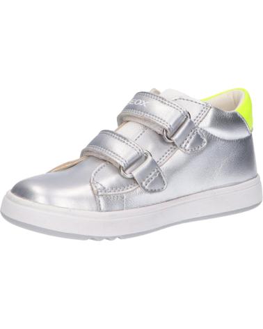Zapatillas deporte de Niña GEOX B044CC 0Y2BC B BIGLIA C0598 SILVER-FLUO YELLOW