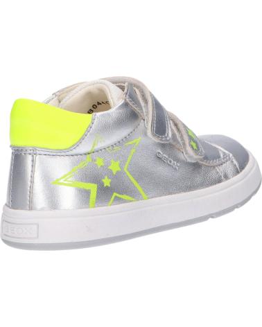 Zapatillas deporte de Niña GEOX B044CC 0Y2BC B BIGLIA C0598 SILVER-FLUO YELLOW