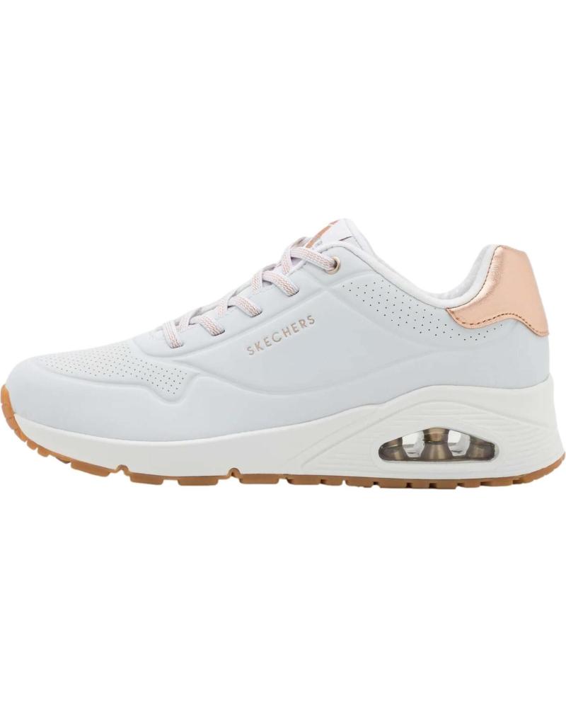SKECHERS ZAPATOS MUJER ZAPATILLAS BAJAS MODELO UNO SHIMMER BLANCO