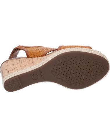 Sandalen für Damen GEOX D82P6C 06RBC D JANIRA C5G6F CARAMEL-BROWN