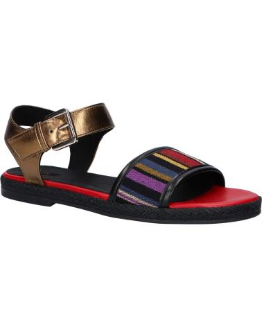 Sandalen für Damen GEOX D825SJ 0AWBN D KOLLEEN C9261 BLACK-LT BRONZE