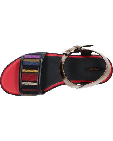 Sandalen für Damen GEOX D825SJ 0AWBN D KOLLEEN C9261 BLACK-LT BRONZE