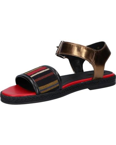 Sandalen für Damen GEOX D825SJ 0AWBN D KOLLEEN C9261 BLACK-LT BRONZE