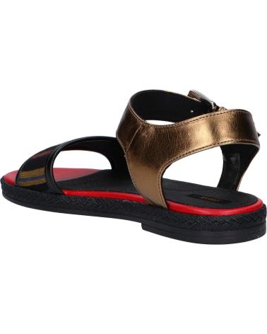 Sandalen für Damen GEOX D825SJ 0AWBN D KOLLEEN C9261 BLACK-LT BRONZE