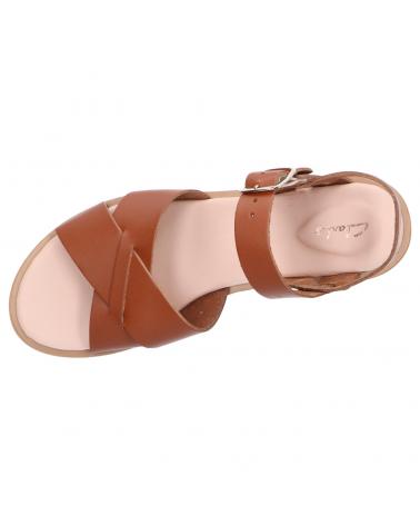 Sandalen für Damen CLARKS 26139431 WILLOW GILD TAN LEATHER