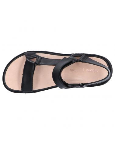 Woman Sandals CLARKS 26147821 TRI SPORTY BLACK LEATHER