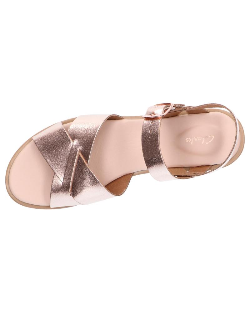 Clarks willow top gold sandals