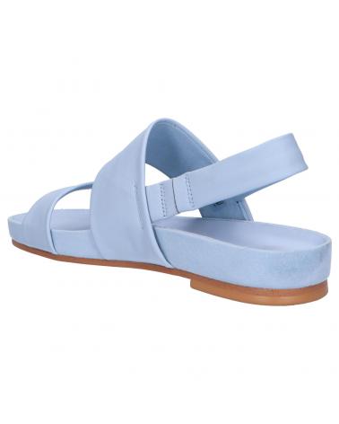Woman Sandals CLARKS 26148850 PURE STRAP  SKY BLUE LEATHER