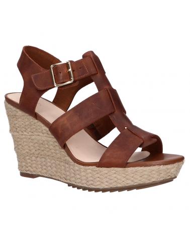 Woman Sandals CLARKS 26149296 MARITSA95 GLAD TAN LEATHER