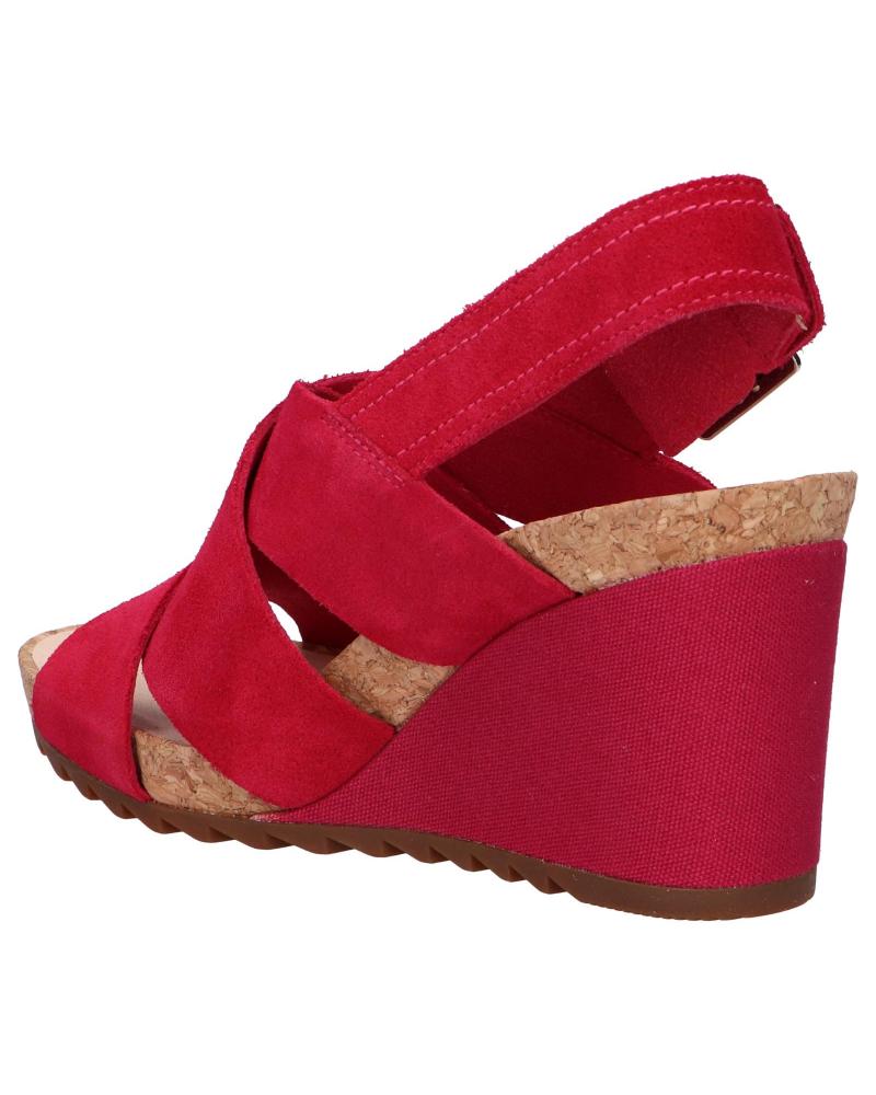 Sandals De Mujer CLARKS 26150436 FLEX SAND FUCHSIA SUEDE