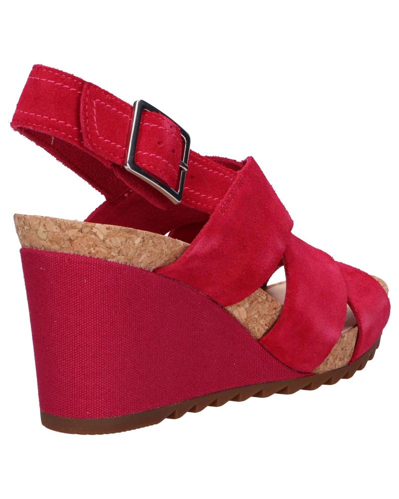 Sandals De Mujer CLARKS 26150436 FLEX SAND FUCHSIA SUEDE