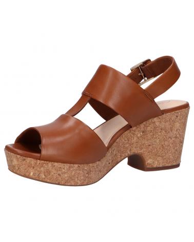 Woman Sandals CLARKS 26150672 MARITSA GLAD TAN LEATHER
