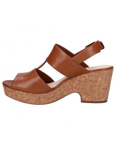 Woman Sandals CLARKS 26150672 MARITSA GLAD TAN LEATHER