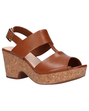Woman Sandals CLARKS 26150672 MARITSA GLAD TAN LEATHER