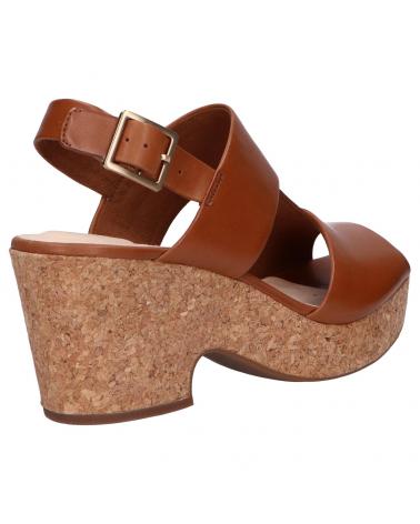 Woman Sandals CLARKS 26150672 MARITSA GLAD TAN LEATHER