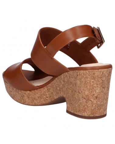 Woman Sandals CLARKS 26150672 MARITSA GLAD TAN LEATHER