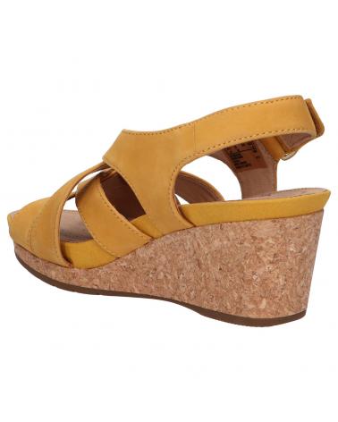 Woman Sandals CLARKS 26149654 UN CAPRI STEP  YELLOW NUBUCK