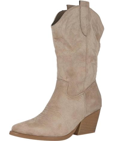 Botines de Mujer BUBBLE BOBBLE M2312 BOTAS COWBOY MUJER TAUPE
