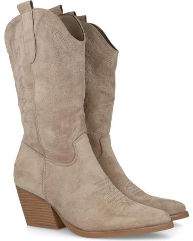 Botines de Mujer BUBBLE BOBBLE M2312 BOTAS COWBOY MUJER TAUPE