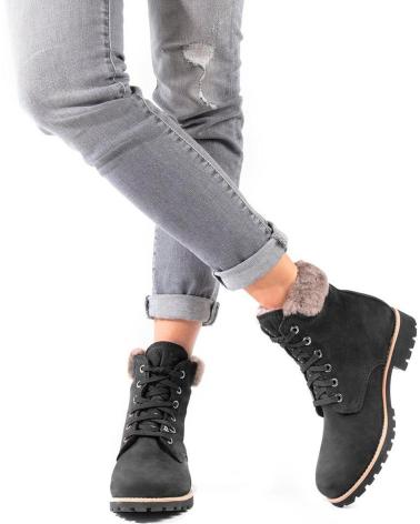 Botines de Mujer PANAMA JACK PANAMA 03 IGLOO B39 NOBUCK NEGRO