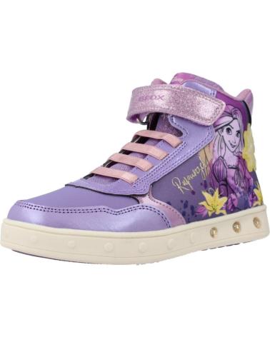 Zapatillas deporte GEOX  de Niña BOTA RAPUNZEL CON LUCES  LILAC-YELLOW
