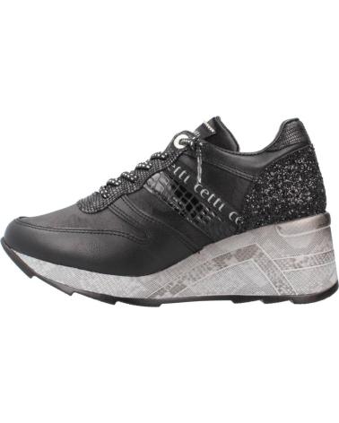 Deportivas de Mujer CETTI ZAPATILLAS NEGRAS CUNA CASUAL NAPA CAMUF NEGRO