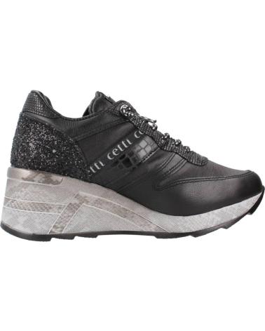 Deportivas de Mujer CETTI ZAPATILLAS NEGRAS CUNA CASUAL NAPA CAMUF NEGRO