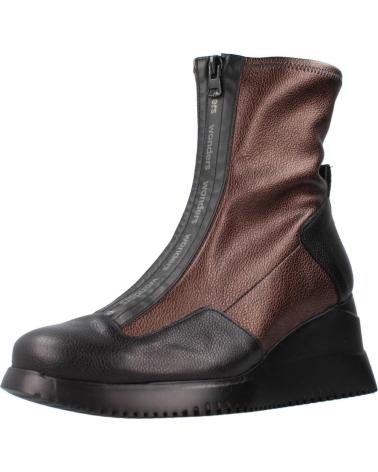Woman Mid boots WONDERS G6614 BURDEOS NEGRO-COBRE