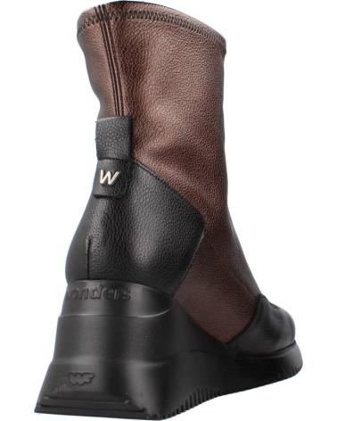 Woman Mid boots WONDERS G6614 BURDEOS NEGRO-COBRE