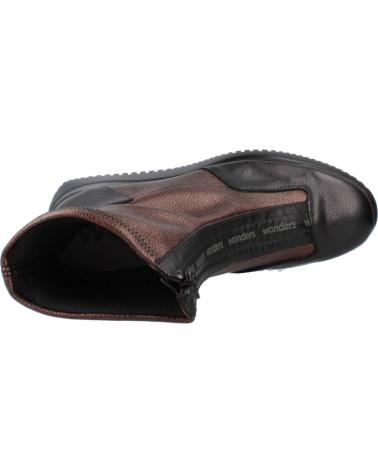 Woman Mid boots WONDERS G6614 BURDEOS NEGRO-COBRE