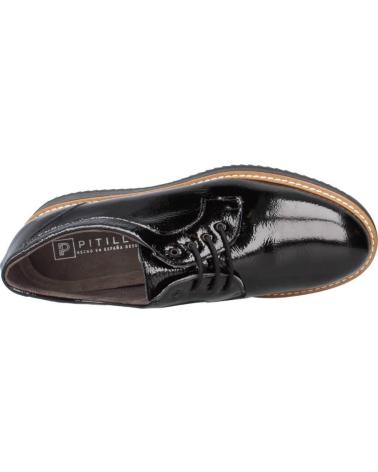 PITILLOS 10761 ZAPATOS CON CORDONES DE MUJER NEGRO